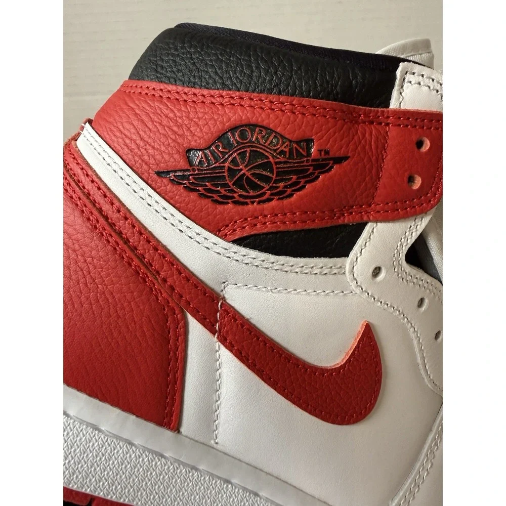 New Air Jordan 1 Retro High OG Heritage White/Red/Black 555088-161 Men's 9.5